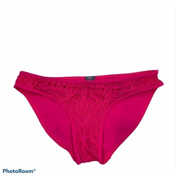 NWOT Aerie Hot Pink Lace Bikini Bottoms Small - Picture 2 of 5